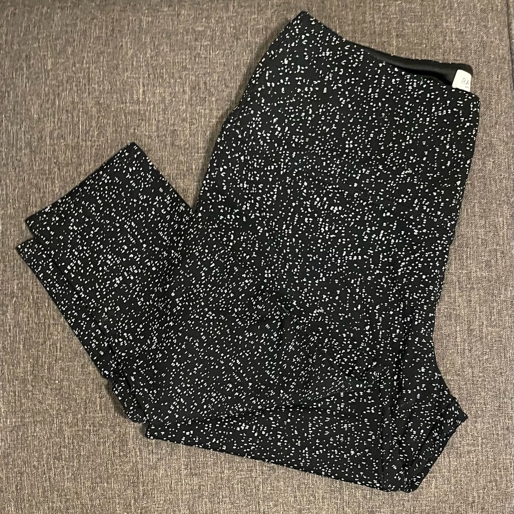 Rachel Zoe black & white speckled leggings